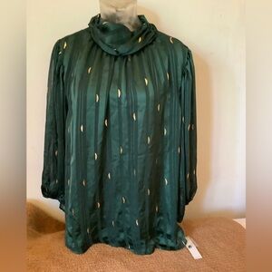 Stance Green Embellished Relaxed Blouse